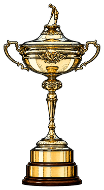 American Golf Archive illustration of the Ryder Cup trophy.